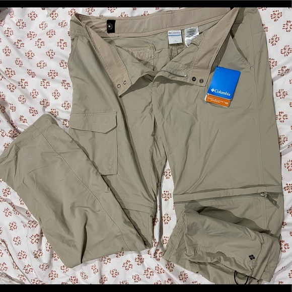 NWT Khaki Columbia Women’s Convertible Pants size 14 - Picture 2 of 2
